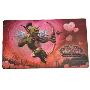 World of Warcraft TCG Playmat Goblin Cupid Love Is In The Air Cryptozoic 2011